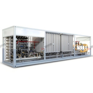 Skid-mounted LNG vaporization pressure regulating unit